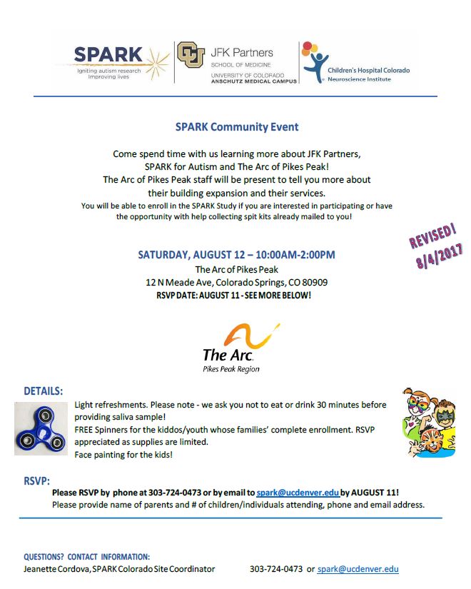 Spark Community Event The Arc Pikes Peak Region